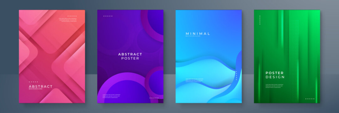 Modern colorful geometric shapes 3d abstract technology background. Vector abstract graphic design banner pattern presentation background web template.