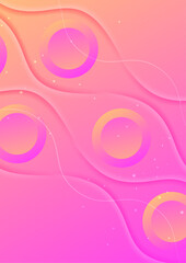 gradient shape Pink yellow abstract geometri design background