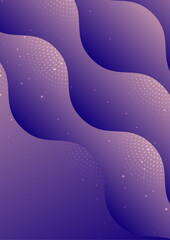 Fototapeta na wymiar Set of minimal covers design. Purple gradient vector background. Modern template design for cover or web