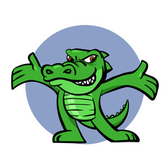 Crocodile Mascot Brand