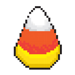 Fototapeta premium cute halloween cartoon pixel art style, 8 bit graphic isolated png 