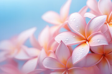 Beautiful Plumeria Flowers Abstract Background