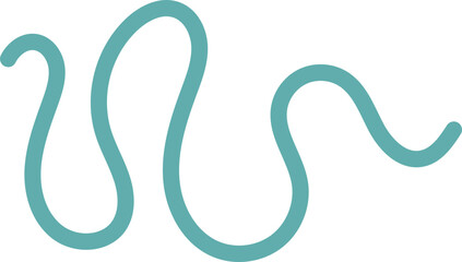Obraz premium Wavy Squiggle Element