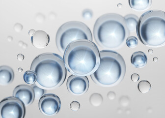 Cosmetic serum, Skin Repair, collagen serum, Cosmetic background, 3D rendering