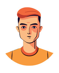 Smiling young adult male athlete in sportswear