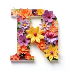 A Blooming Alphabet Letter R
