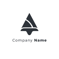 Fototapeta premium simple innovation modern company logo vector illustration template design