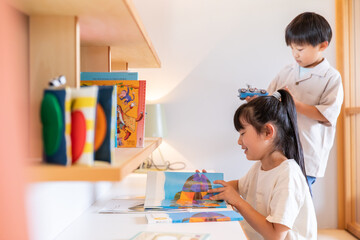 子供部屋の風景　children's room scenery