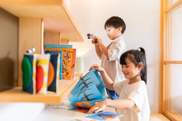 子供部屋の風景　children's room scenery