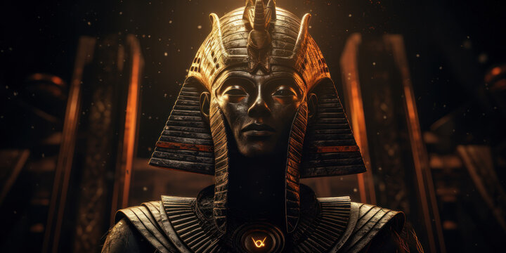 Aton , Egyptian god of sun. Generative AI