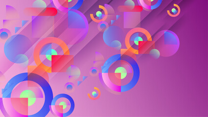 Vector abstract flat geometric background