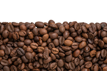 Background concept, Coffee beans for text background or borders and frames PNG file.