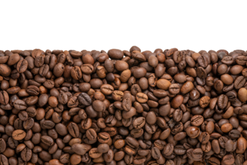 Background concept, Coffee beans for text background or borders and frames PNG file.