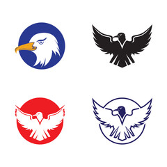 Eagle logo template vector icon set