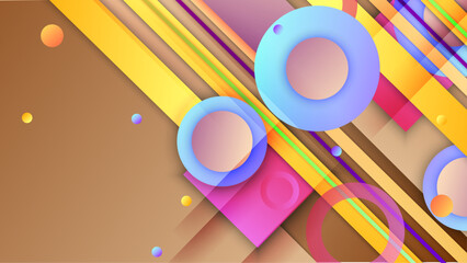 Vector abstract flat geometric background