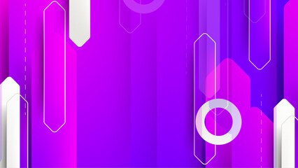 Minimal geometric abstract background. Circle square and triangle design. Trendy techno business template for wallpaper, banner, background or landing