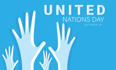 United nations day. background, banner, card, poster, template. Vector illustration.