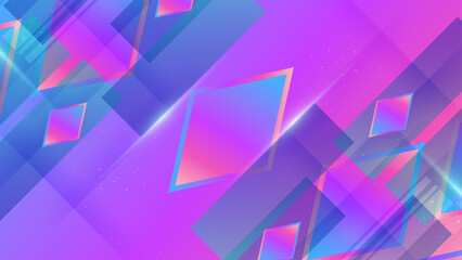 vector flat gradient geometric shapes background