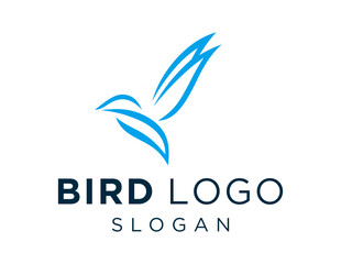 Logo design about Bird on a white background. created using the CorelDraw application.