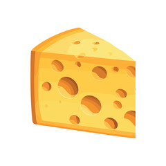 Gourmet cheese slice, fresh and healthy snack