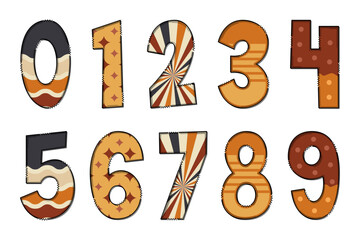 Adorable Handcrafted Autumn Vibes Number Set