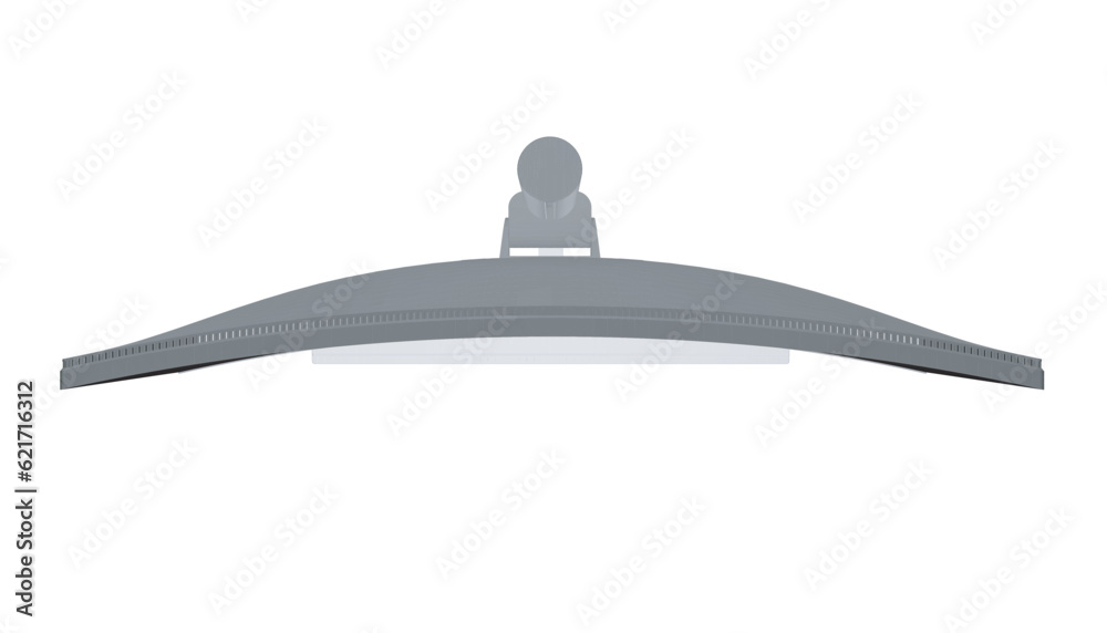 Poster polygonal of modern thin frame display computer monitor vector illustration. 3d.