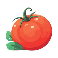 Juicy tomato symbolizes healthy eating in nature
