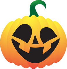 The jack o lantern pumpkin for halloween content