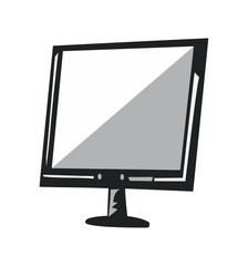 Modern technology screen flat icon
