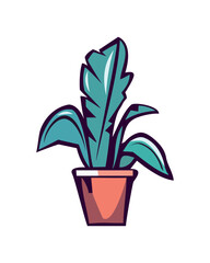 Obraz premium Natures beauty in a potted plant