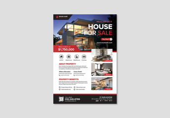 Realtor Real Estate Property Listing Flyer Template Layout