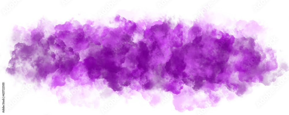 Sticker purple fog isolated on transparent background