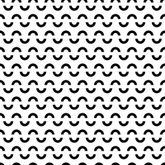 seamless black and white pattern urvy C shaping up down repeated design wave border lace set art frame floral ornament element textile tile fabric texture vector illustration 