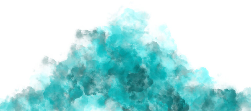 turquoise explosive smoke with high resolution