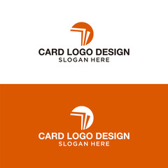 Obraz premium card logo design