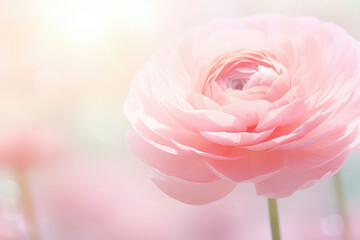 Beautiful Ranunculus Flowers Abstract Background