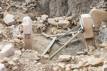 Gobeklitepe in Sanliurfa. The Oldest Temple of the World. Gobekli Tepe is a UNESCO World Heritage site. © stocktr