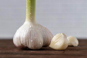 新鮮な新にんにく