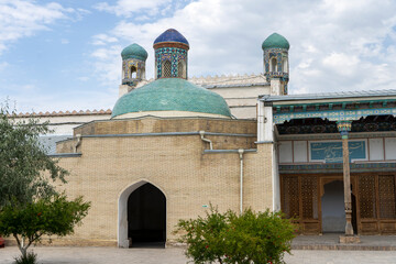 a building with a three dome