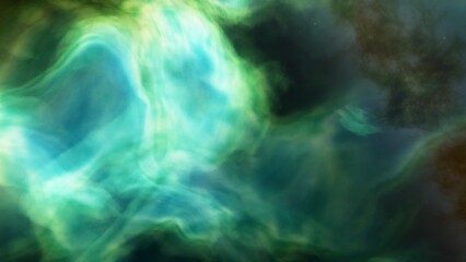 Cosmic background with a blue purple nebula and stars