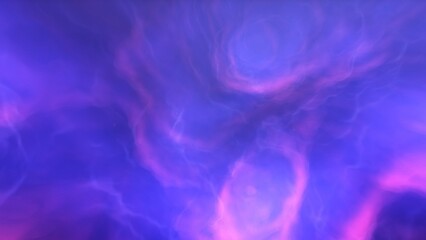 Cosmic background with a blue purple nebula and stars