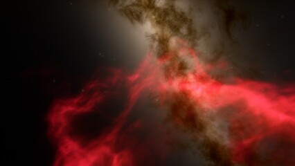 Fototapeta premium Space nebula, for use with projects on science, research, and education. Illustration 