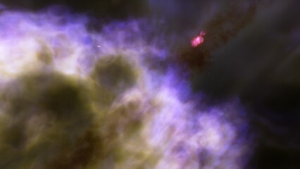 Space nebula, for use with projects on science, research, and education. Illustration
