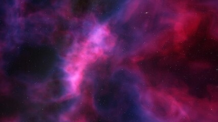 nebula gas cloud in deep outer space, science fiction illustration, colorful space background with stars 3d render
