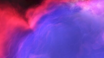 nebula gas cloud in deep outer space, science fiction illustration, colorful space background with stars 3d render
