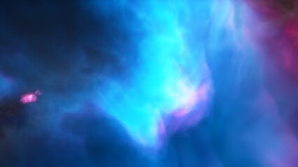 nebula gas cloud in deep outer space
