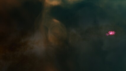 nebula gas cloud in deep outer space
