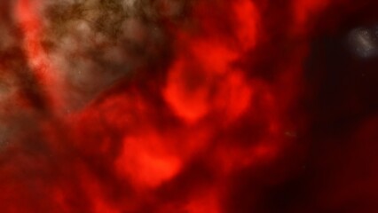 Cosmic background with a blue purple nebula and stars