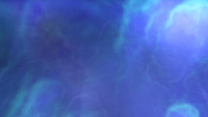 Cosmic background with a blue purple nebula and stars