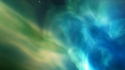 Deep space nebula with stars. Bright and vibrant Multicolor Star field Infinite space outer space background with nebulas and stars. Star clusters, nebula outer space background 3d render
